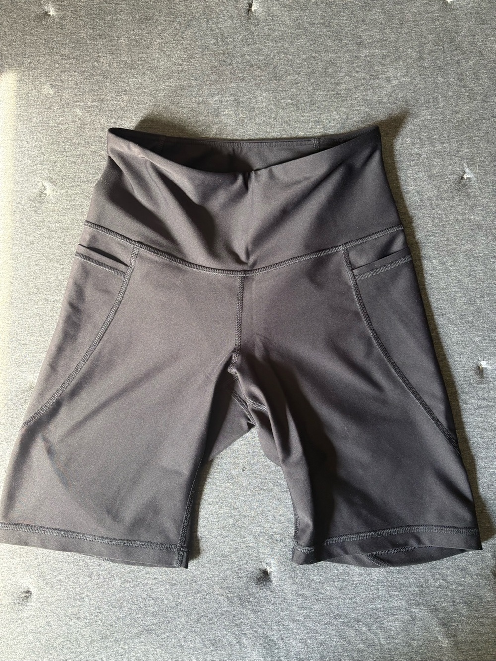 8” inseam High-Waist Black Women’s Bike Shorts